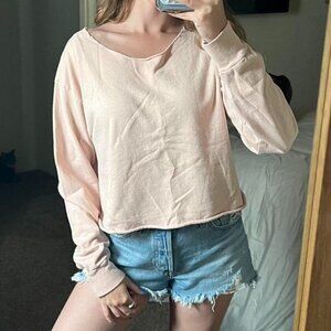 Brandy Melville Women's Pink Shirt